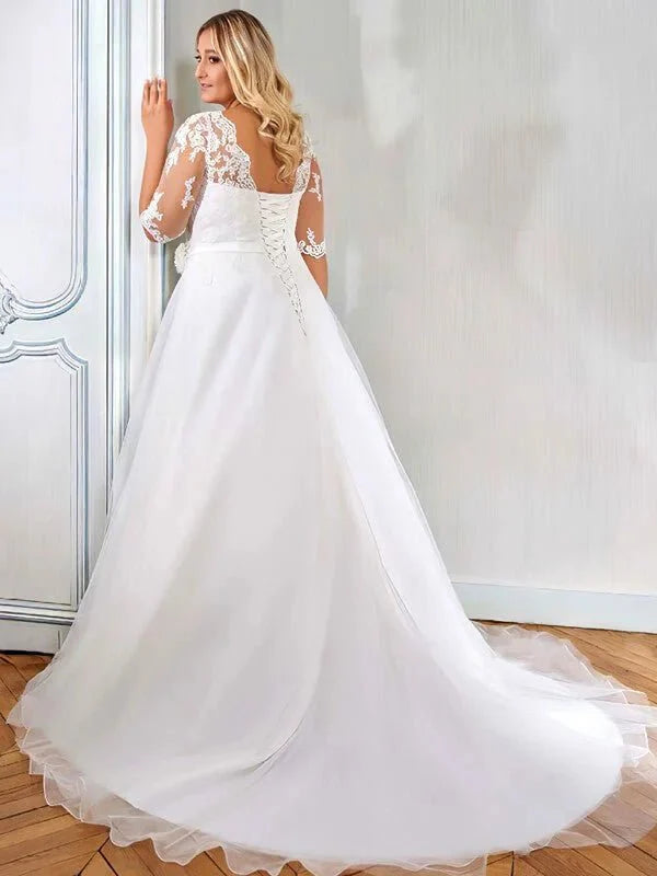 robe-de-mariee-avec-manches-grande-taille
