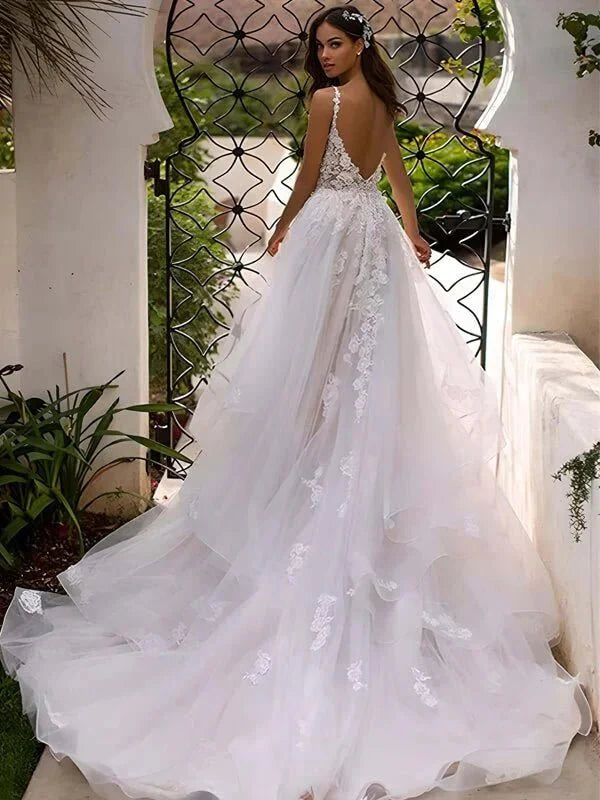 robe-de-mariee-champetre-en-dentelle-fleurie
