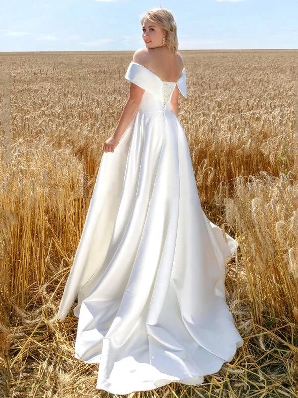 robe-de-mariee-grande-taille-satin
