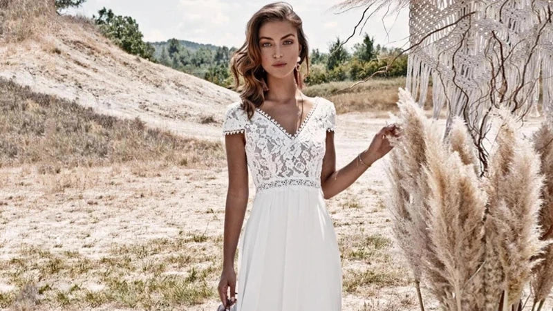 Robe de mariée champêtre : le charme naturel