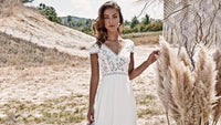 robe-de-mariee-champetre-vintage-fluide-manches-dentelle