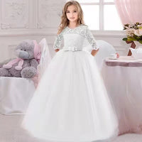robe-princesse-blanche-longue-fille
