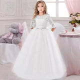 robe-princesse-blanche-longue-fille