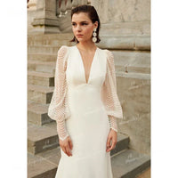 Robe de Mariée Simple Mousseline