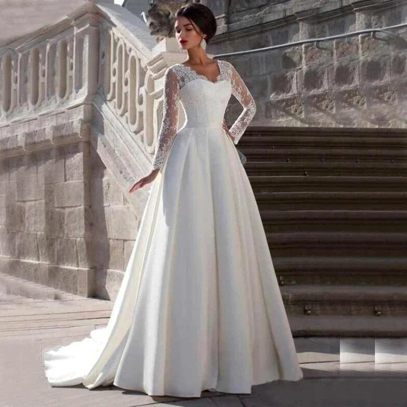 Robe de Mariée Satin Princesse