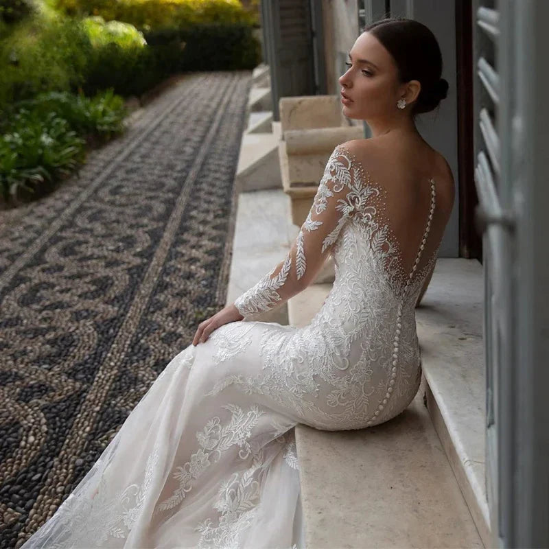Robe de Mariée Champêtre Dos Nu
