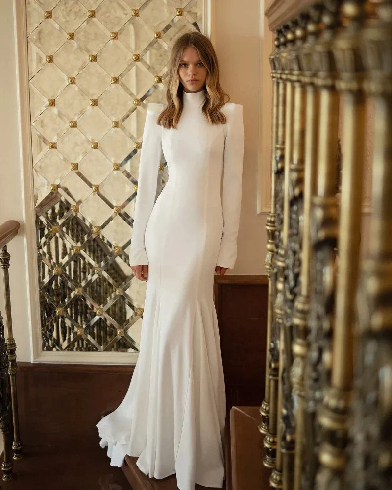 Uzun Kollu Gelinlik 2019