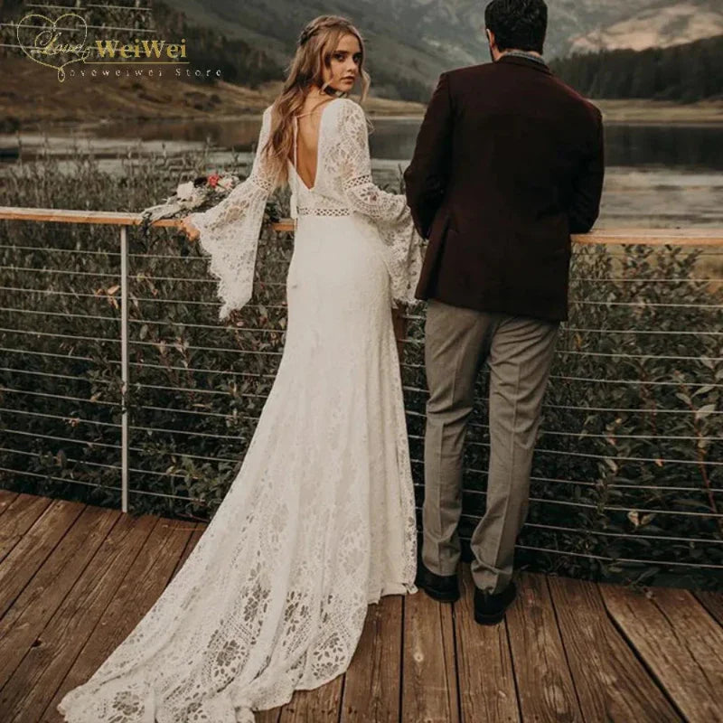 Bohemian Beach Wedding Dress Bohemian Beach Wedding Dress