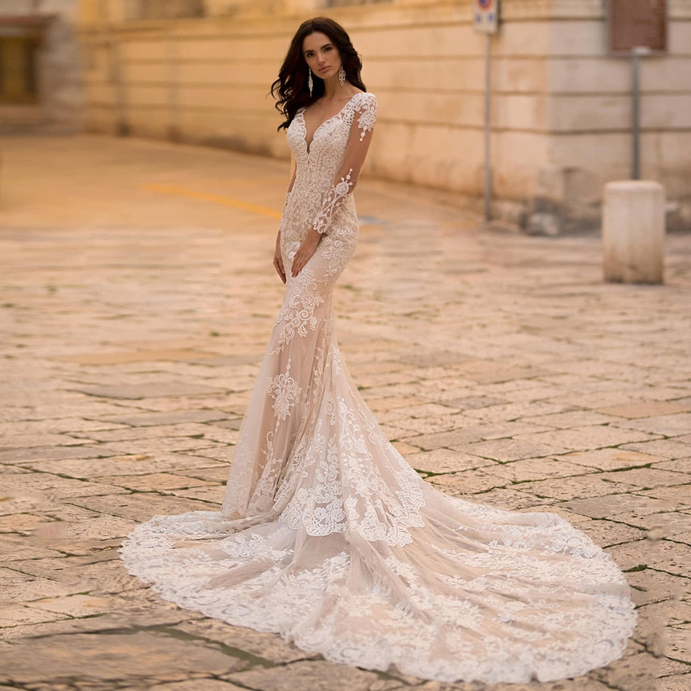 Elegantes Meerjungfrau-Brautkleid