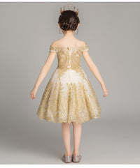 robe-princesse-doree-fille