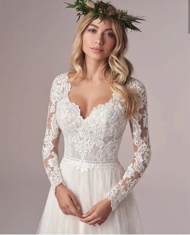 Robe de Mariée Bustier Bohème
