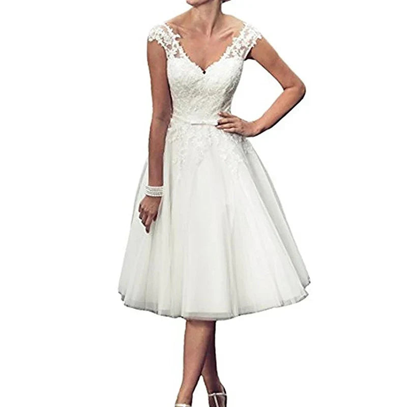 robe-mariee-simple-courte