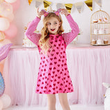 robe-princesse-fille-coeurs-roses