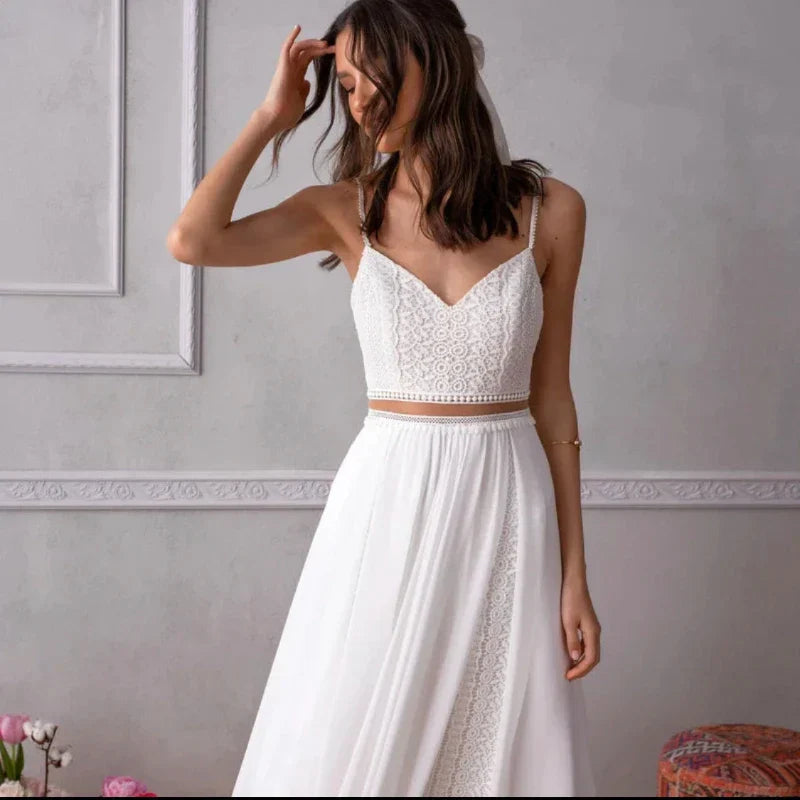 Robe de Mariée Trapèze Bohème