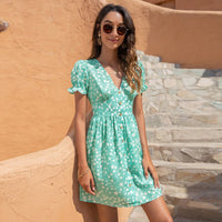 robe-princesse-verte-fleuri
