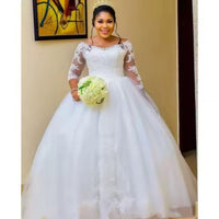 robe-mariee-manche-3-4-dentelle