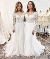 Bohemian Strapless Wedding Dress