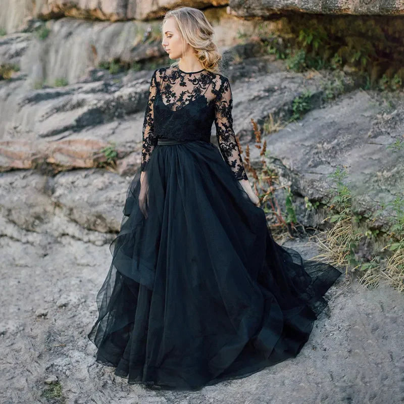 Robe de Mariée Princesse Noir