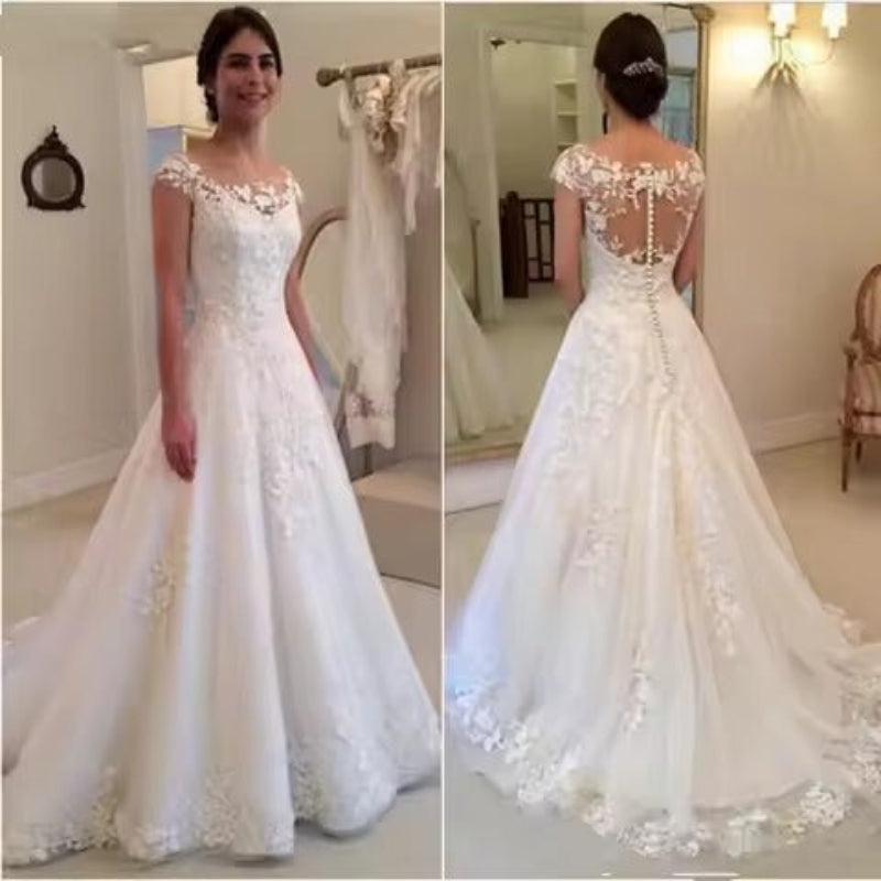 Robe de Mariée Empire Dentelle