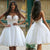 Robe de Mariée Blanche Courte