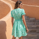robe-princesse-verte-fleuri