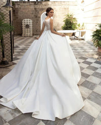 Robe de Mariée Satin Duchesse