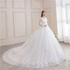Vestido de novia de manga larga y corte A