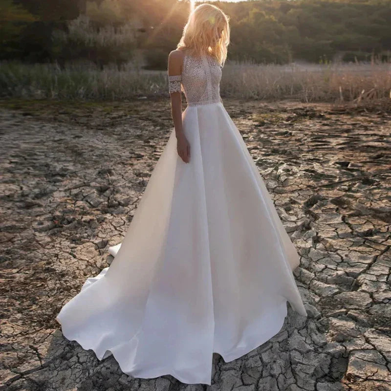 burgundy and white wedding dress Burgundy Bohemian Wedding Dress