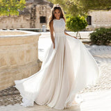 Robe de Mariée Dentelle Et Mousseline
