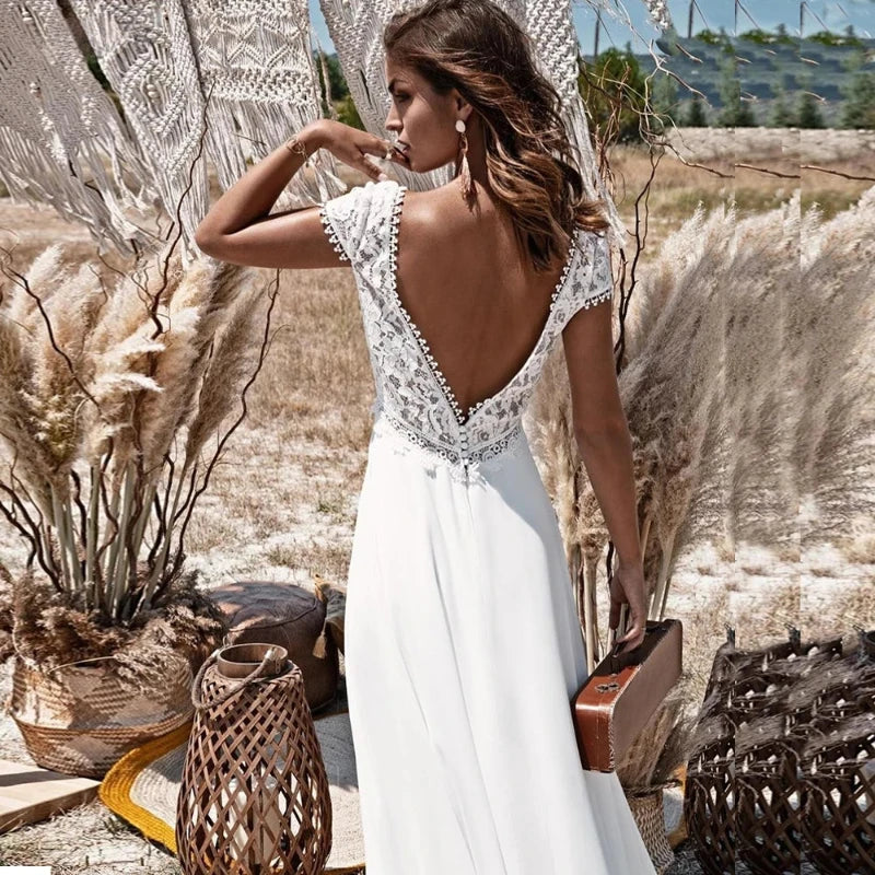 Robe de Mariée Champêtre Vintage