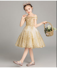 robe-princesse-doree-fille
