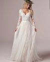 Bohemian Strapless Wedding Dress
