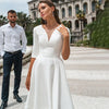 Robe de Mariée Courte Manche 3/4