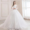 Vestido de novia de manga larga y corte A