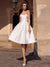 Robe de Mariée Beige Courte