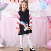 robe-princesse-fille-arc-en-ciel