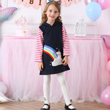 robe-princesse-fille-arc-en-ciel
