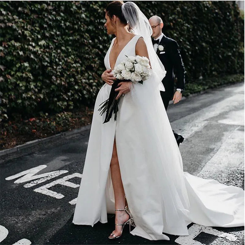 Robe de Mariée Ivoire Simple