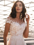 robe-de-mariee-princesse-avec-manche-courte