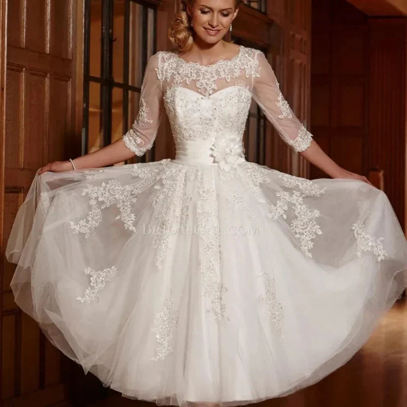 Short Wedding Dress for Petite Women - Mon Beau Mariage Short Wedding Dress for Petite Women - Mon Beau Mariage
