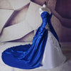 robe-de-mariee-princesse-bleu-et-blanc