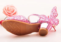 chaussures-papillon-rose