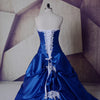 robe-mariee-princesse-bleu-blanc