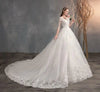 robe-mariee-trapeze-manche-longue