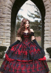 Robe de Mariée Noire Gothique