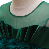 robe-ceremonie-fille-vert-emeraude