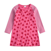 robe-princesse-fille-coeurs-roses