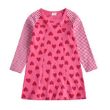 robe-princesse-fille-coeurs-roses
