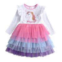 robe-princesse-fille-multicolore