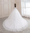 Vestido de novia de manga larga y corte A